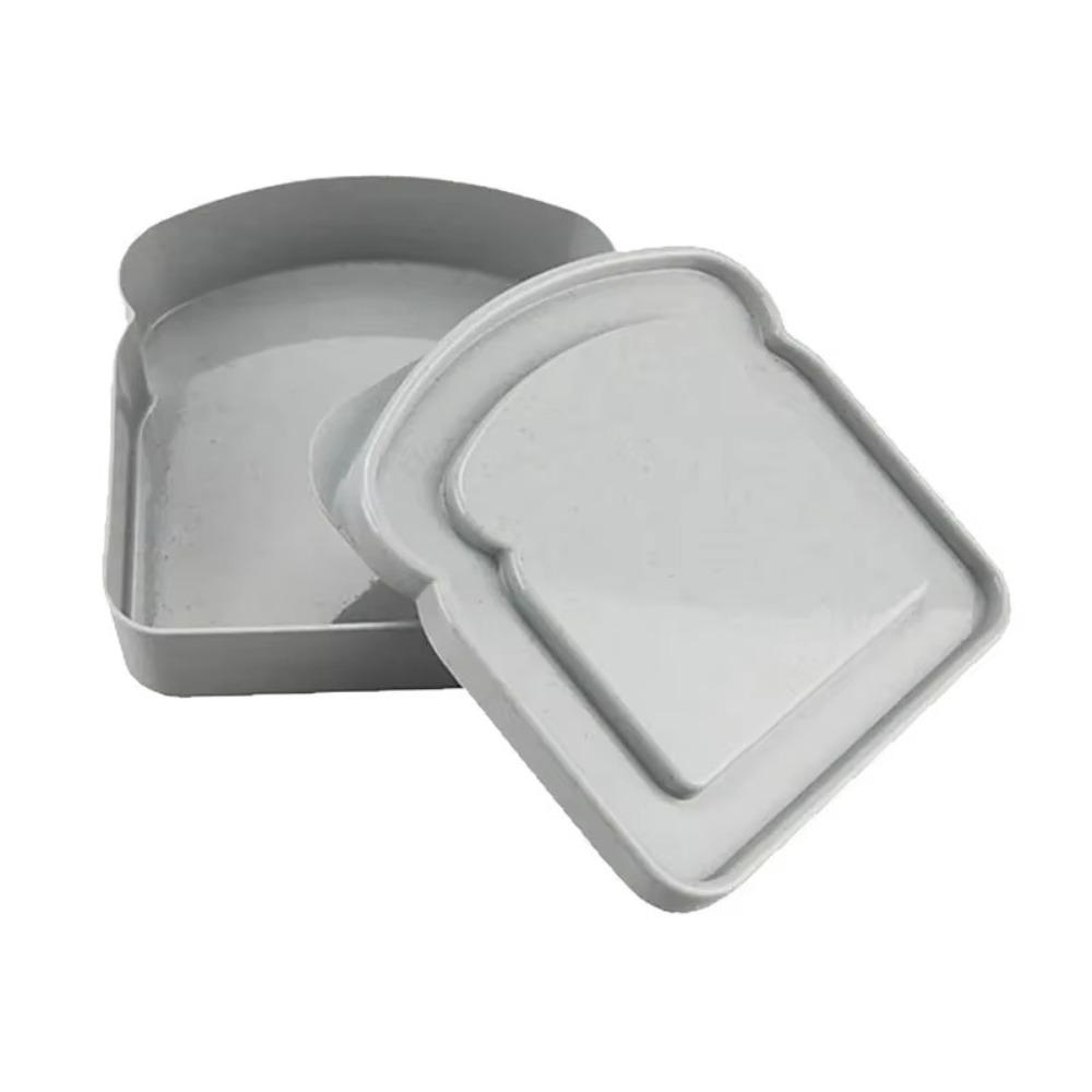 Portable Toast Storage Box Transparent Sandwich Meal Box Fashion Sandwich Container Household