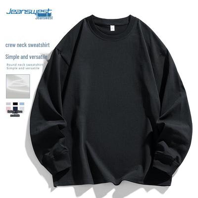 JEANSWEST Мужской повседневный свитшот с длинным рукавом и круглым вырезом