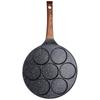BLACK&WOOD 7-Cup Granite Pancake Pan 26cm