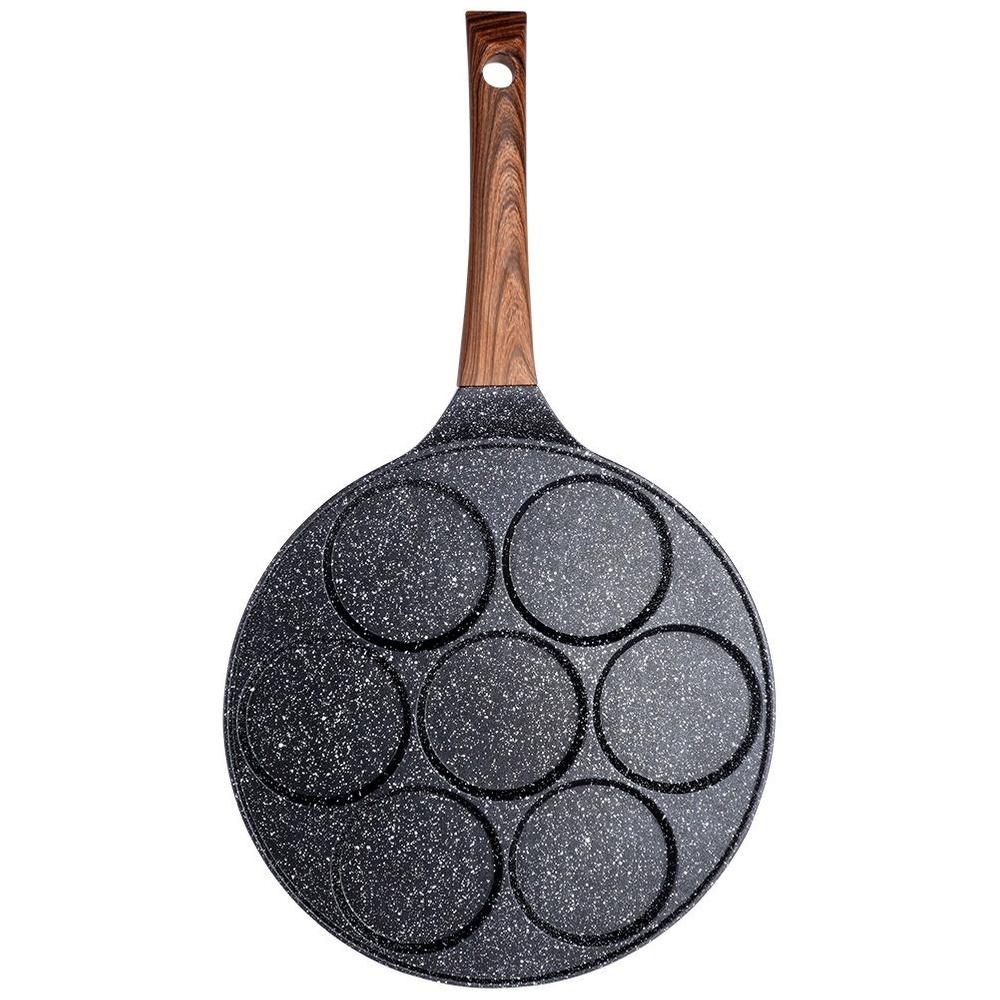BLACK&WOOD 7-Cup Granite Pancake Pan 26cm