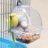 Plastic Durable Hanging Bird Accessories Bird Food Container Parrot Feeding Trough Bird Cage Feeder