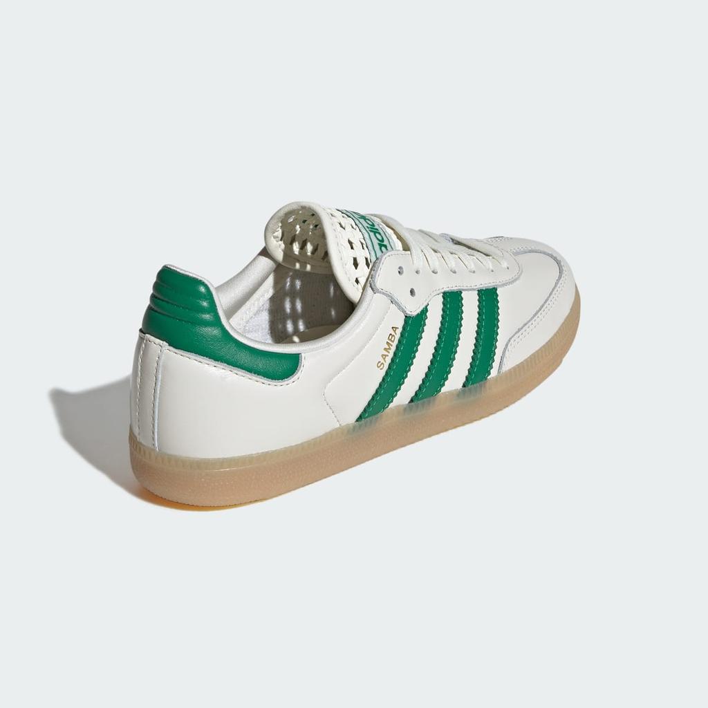 adidas SAMBA OG IH3983 Unisex Originals Sneakers Off White / Green / Gold Metallic