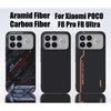 Премиальный магнитный чехол из арамидного углеволокна для Xiaomi POCO F8 Pro F8 Ultra, беспроводная зарядка, матовое покрытие, защита от падений