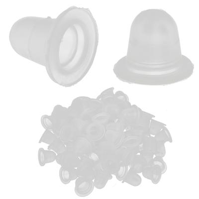 100 шт. одноразовые чашки с чернилами для татуировки, силиконовые колпачки для микроблейдинга с пигментами для перманентного макияжа