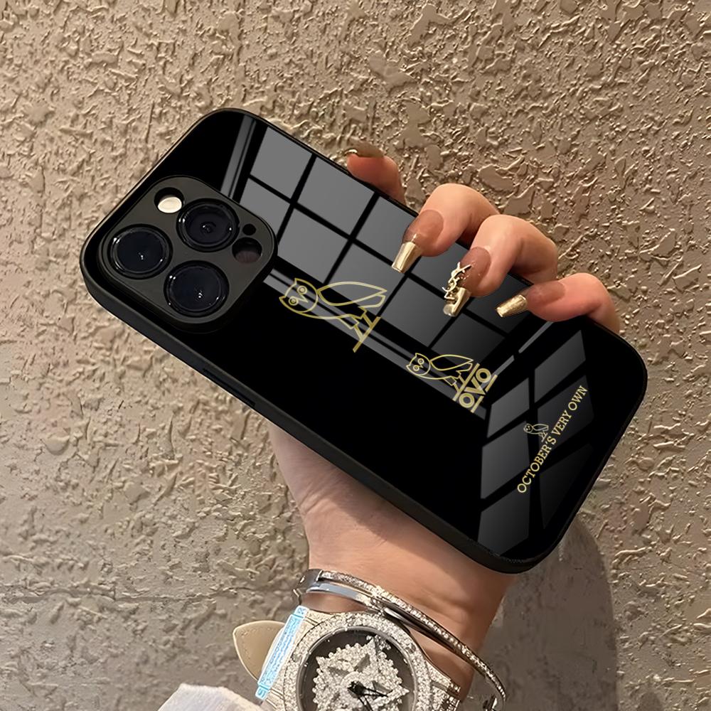 Чехол для телефона Drake O-OvO OWL Для IPhone 15 Pro Max 14 Pro 12 16 11 13 Mini X XR XS 8 7 Plus SE Закаленное стекло Задняя крышка