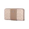 Coach 19 Бренд Логотип Кошелек на молнии Покрытие Холст Женский кошелек Бежевый CW947-SVPWH