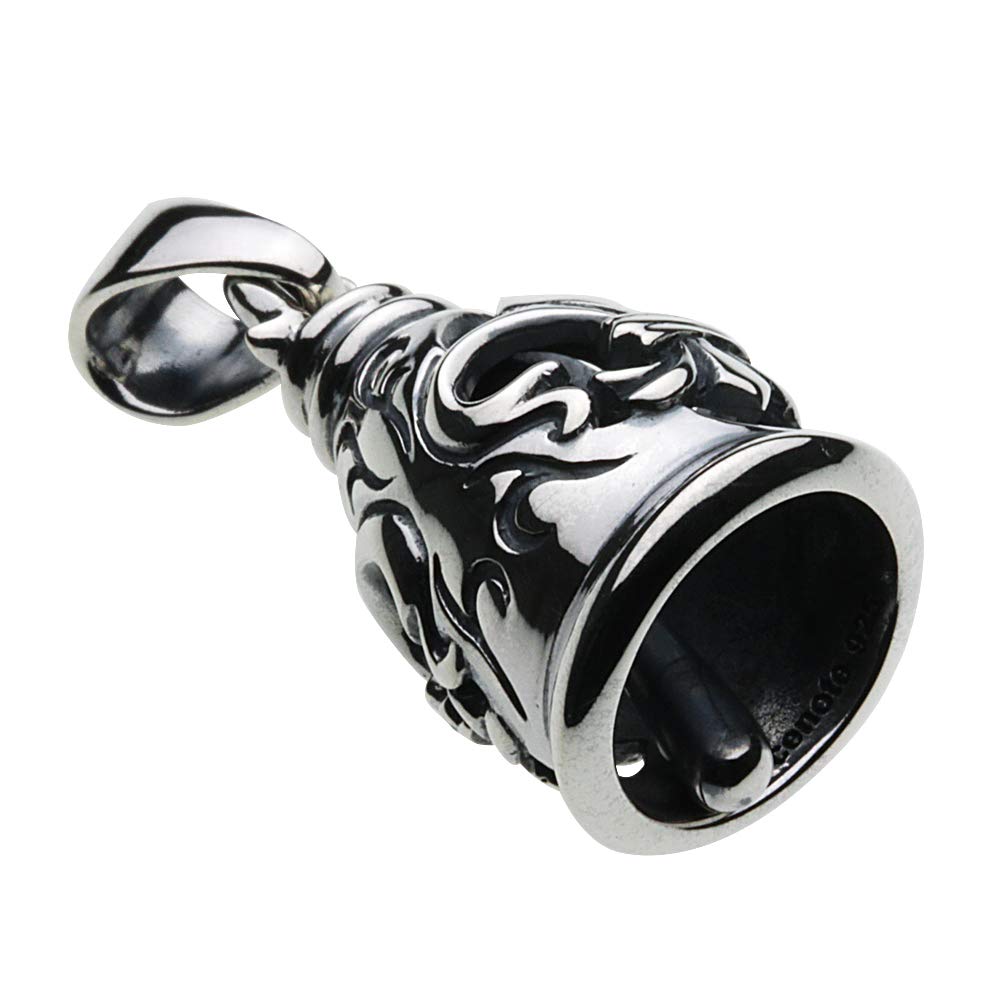 [Сенот] Подвеска-колокольчик с эмблемой лилии [Серебряный аксессуар] p0482