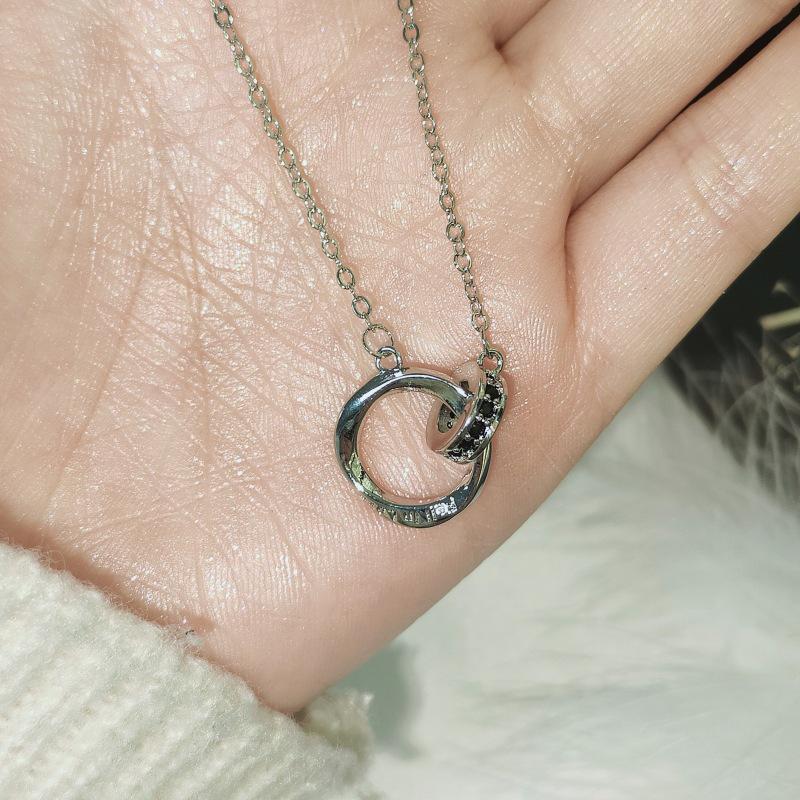 Роскошные серебряные парные ожерелья с гравировкой - Идеальный подарок на День святого Валентина