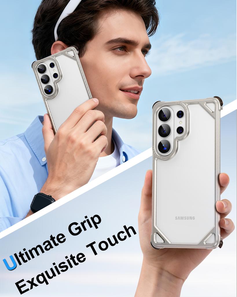 Чехол-бампер для Samsung Galaxy S26 Ultra Металлический корпус Ударопрочный Защита от падений Оригинальное ощущение для чехла телефона S26Ultra