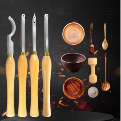 Набор инструментов для токарного станка по дереву с наконечником из твердого сплава, гибка дерева, несколько острых кромок, инструмент для вытачивания с лебединой шеей, прочный вращающийся