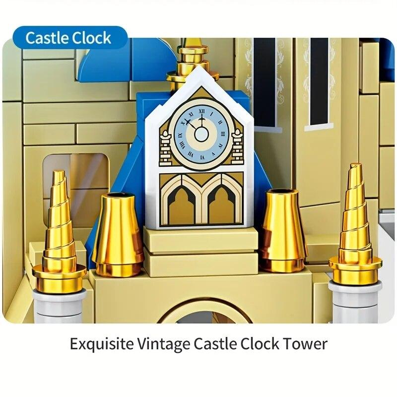 513 шт., романтический фейерверк, замок, строительные блоки, креативный город, вид на улицу, сказочный замок принцессы, модель кирпича, Рождественский подарок