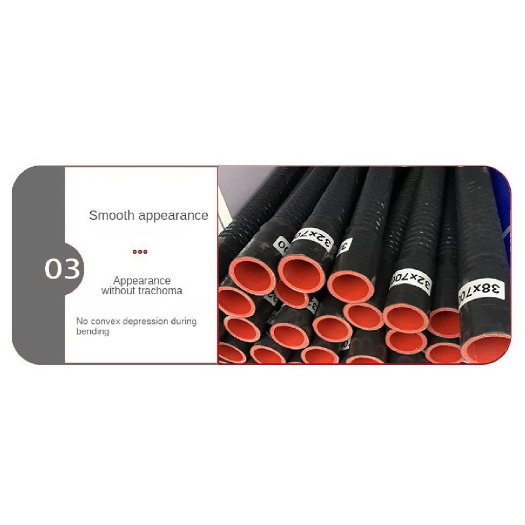 ID30/32/38/40/45mm Length 40cm50cm Universal Silicone Flexible Steel wire corrugated Hose Air Intake Pipe Radiator Tube 2 Clamps