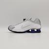 HQ1988-102 Nike Shox R4 Металлический серебристый Белый Глубокий королевский синий (Мужской)