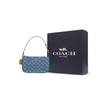 COACH Nolita Denim With Smooth Leather Shoulder Bag Small Women's Marine Blue CDE31-IMTYV