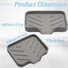 BokWin 1 Pack Silica Gel Soap Dish with Drain, Self Draining Soap Tray for Shower, Bathroom and Kitchen Sink Organizer, Bar Soap Holder, Grey,