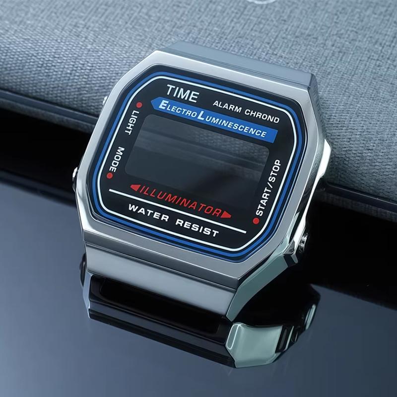 Металлический корпус из нержавеющей стали для Casio Маленький квадратный Модификация A168 Обновление Корпус часов из нержавеющей стали Золотой цельнометаллический корпус