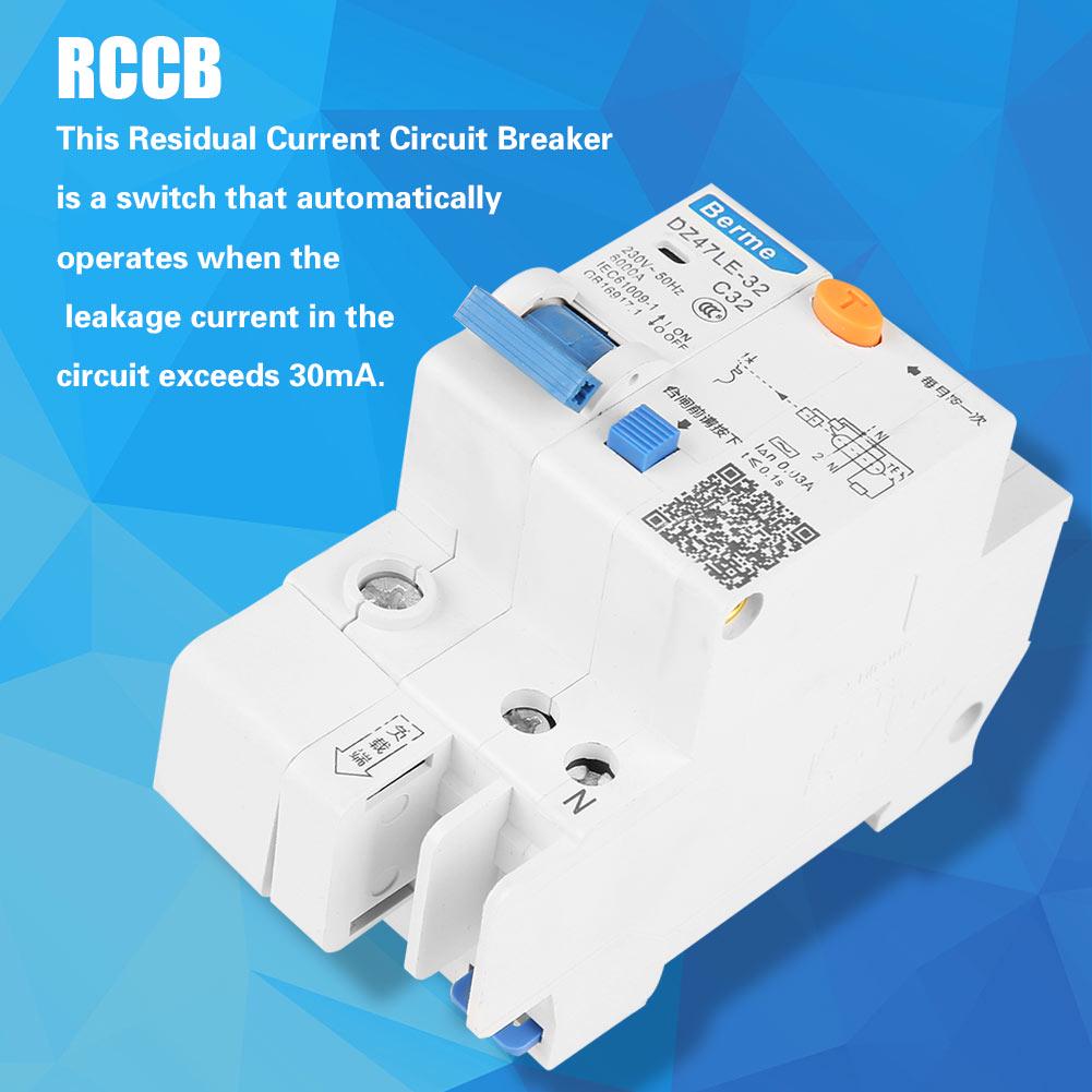 DZ47LE-32 1P+N C32 Автоматический выключатель остаточного тока 30 мА 230 В