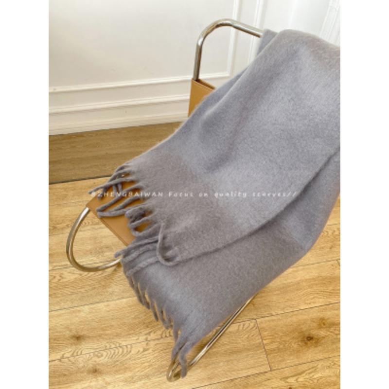 Thickened Warm Scarf Women's Winter Versatile Wool Scarf Soft Waxy Lengthened New Shawl Sense of Quality