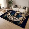 Other Similar Designs Theme Soft Crystal Velvet Rug Custom Name & Text Print Non Slip Floor Rug for Bedroom Living Room