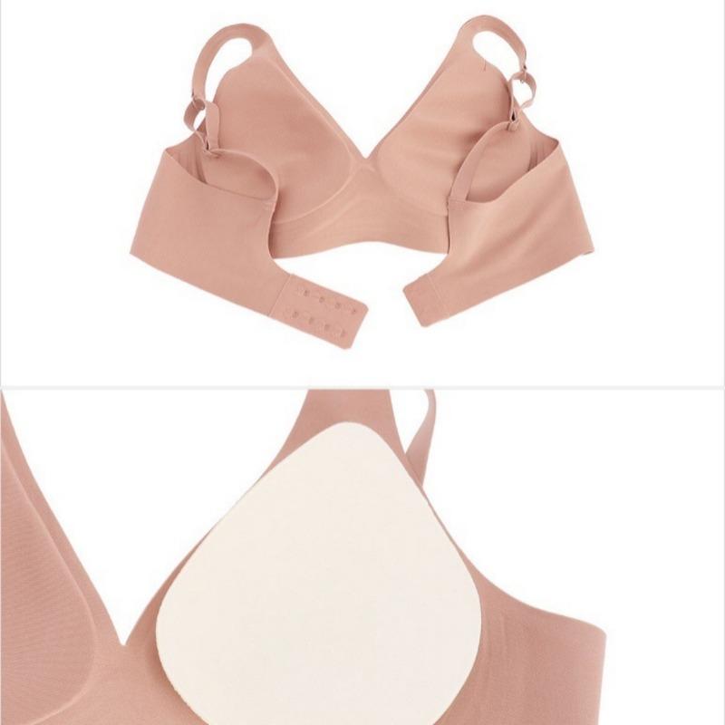 Plus Size Seamless Wirefree Bra For Big Bust Cdef Cup Women