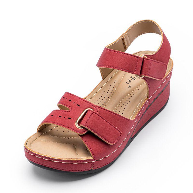 Stylish And Comfortable Women's Thick Bottom Wedge Sandals With Anti-slip Sole