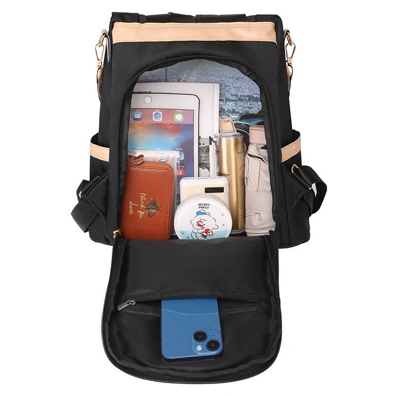 Women's Backpack Lightweight Simple Large Capacity Portable Shoulder Bag Multifunctional Outdoor Travel Backpack