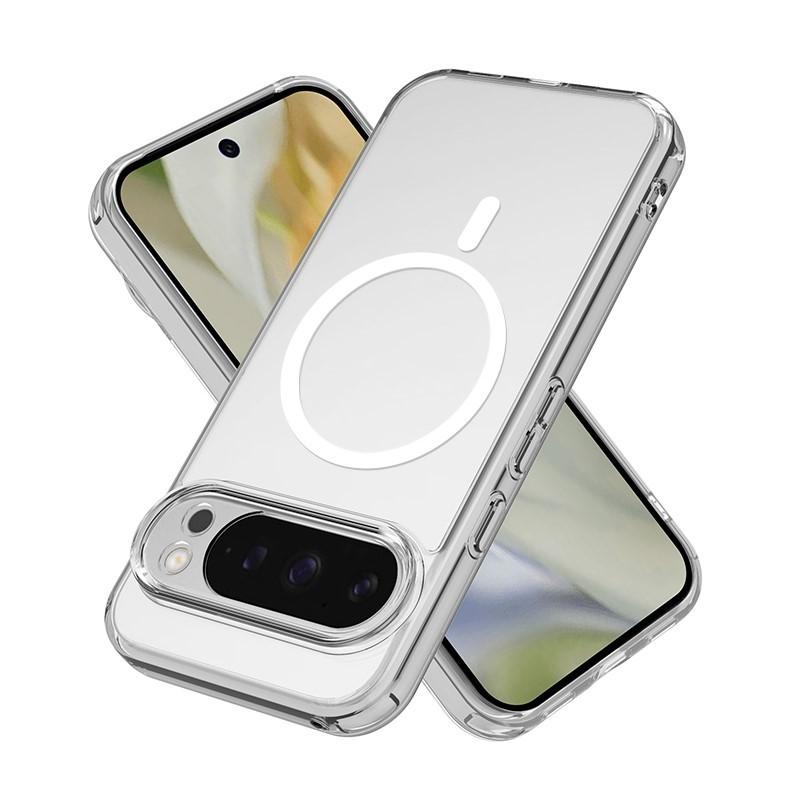Оригинальный-HD Магнитный Чехол для Телефона Для Google Pixel 10 9 Pro XL 9A 8A 8 7 7A 6 6A Pro Для Magsafe Беспроводной Зарядки Акриловая Крышка