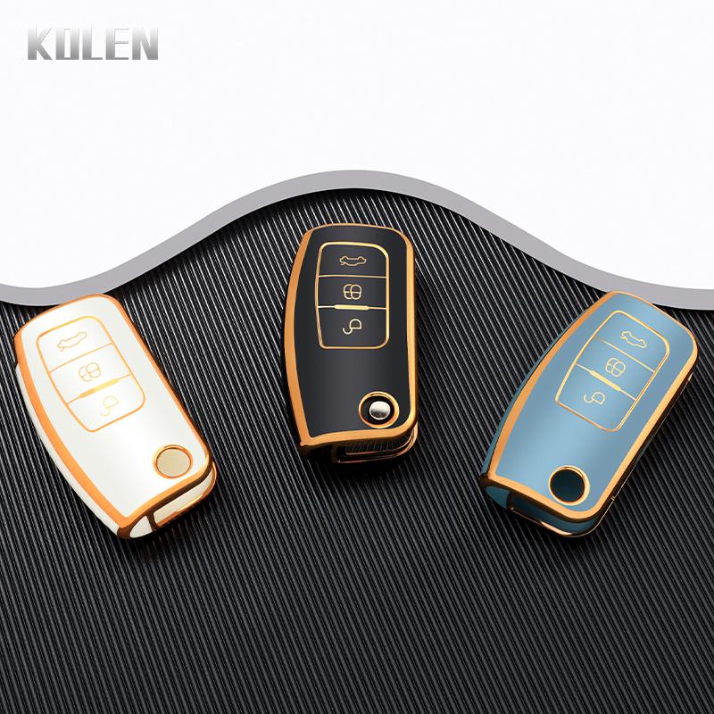 TPU Чехол-книжка для автомобильного ключа-брелока для Ford Fiesta Focus 2 Ecosport Kugua Falcon Escape C-Max Защитный аксессуар