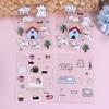 1Set PVC Cute Animal Stickers Funny Three Dimensional Jelly Planner Decorative Stickers Mobile Phone Computer Stickers