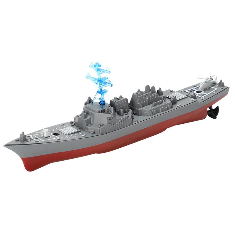 Мини-военный корабль на дистанционном управлении: Игрушка-симулятор скоростного катера 2,4 ГГц