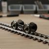 2 шт. Набор колес масштаба HO Износостойкий 1:87 Колесо поезда Масштаб HO Металлические колеса Хорошее вращение 1:87 Колеса поезда Проводящие