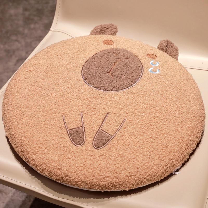 Seat Capybara Cushion Office Thick Cartoon Chair Pad Capybara Backrest Pillow