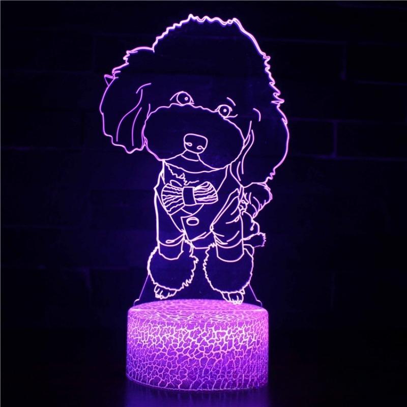 Cartoon Series 3D Night Light LED Colorful Touch Remote Control USB Creative Desk Lamp