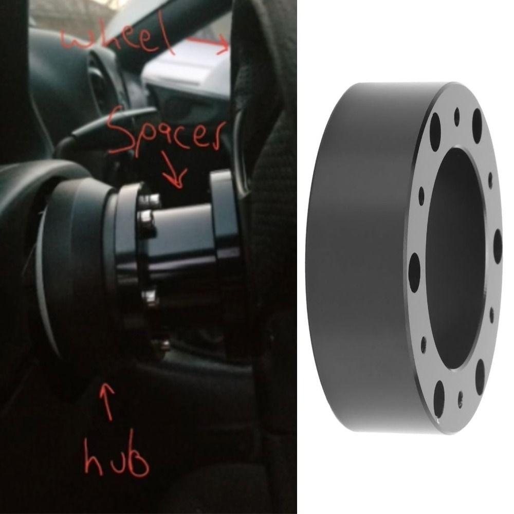 Booster Steering Wheel Adapter 6 Hole Hub Steering Wheel Heighten Pad ATV Vehicles