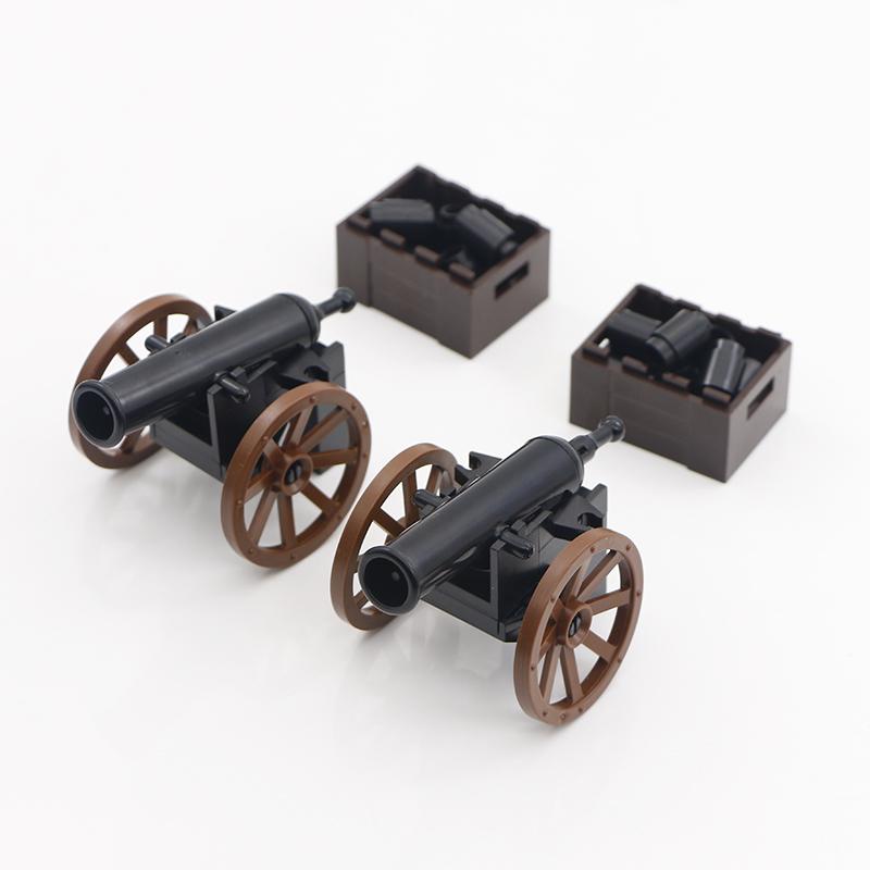 Городские блоки Пираты Карибского моря, фигурки, аксессуары, MOC, кирпичи, пушка, сундук с сокровищами, корабль, драгоценный камень, средневековая модель, игрушки