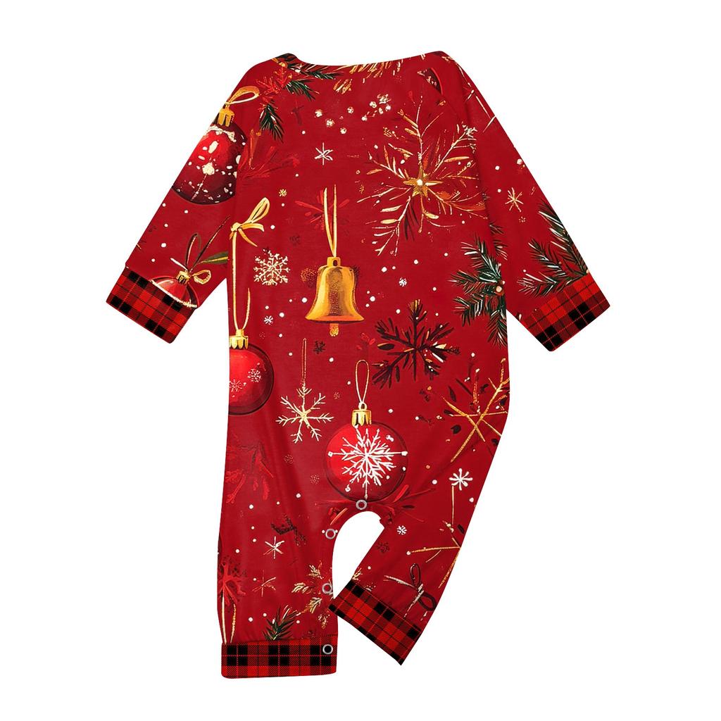 Christmas Prints Family Matching Long Sleeve Tops+Pants Set Family Matching Sets
