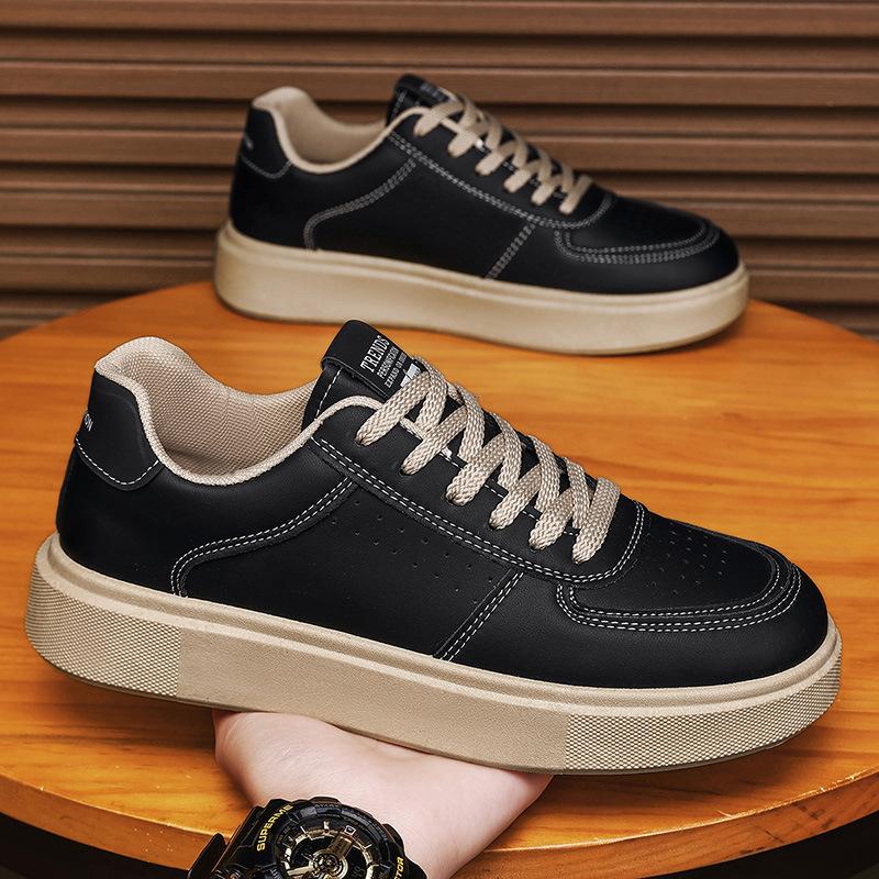 New versatile breathable men's casual shoes thick soled height increasing sports shoes student board shoes