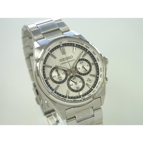SEIKO SELECTION Мужские кварцевые часы-хронограф SBTR031, стильный серебристый циферблат, водозащита 10 Бар, прецизионный тахиметр, нержавеющая сталь, Япония