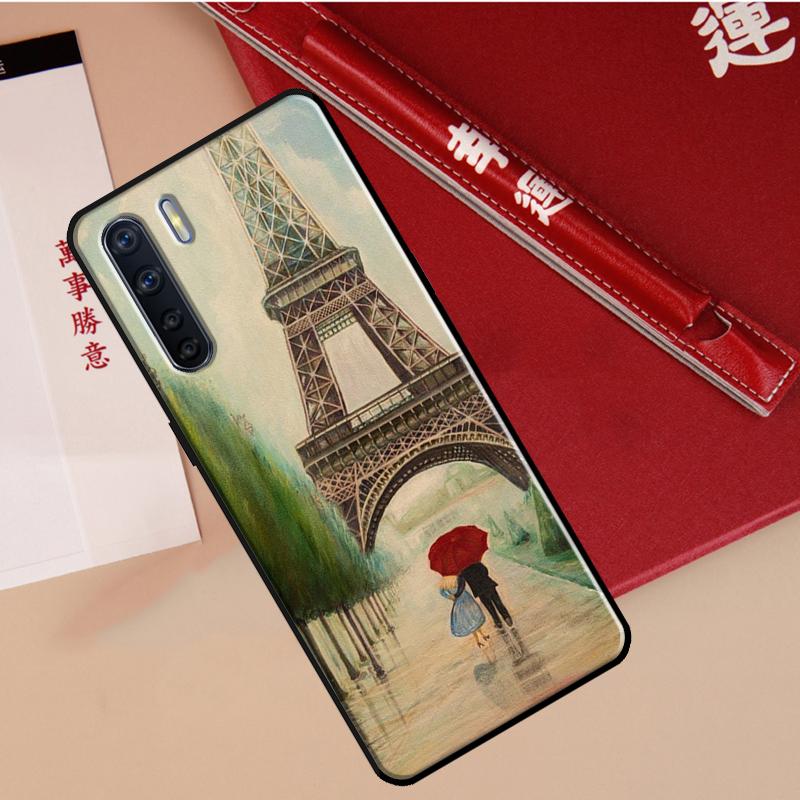 Чехол Paris Eiffel Tower для Oppo A40 A78 A54 A74 A94 A17 A57 A77 A76 A16 A96 A18 A60 A80 A38 A58 A98 A15 A5 Pro