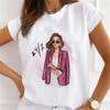 Explosive Sunflower Flower Base Casual White Shortsleeved Womens Tshirt Oversized T Shirt Harajuku Tops