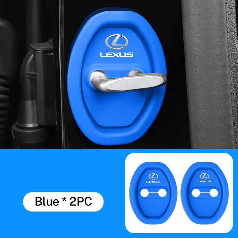 AEGHT1 Interior Stickers 7x9cm Silicone Gel Car Door Lock Cover For Lexus ES300 RX330 RX300 GS300 IS250 IS200 CT200h IS300 NX RX LX GX