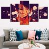 5 Pieces Canvas Wall Arts Anime Poster Painting Picture Print Attack On Titan Wallpaper Home Decor Living Room Mural For Gift
