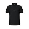 Golf Series Casual Knitted Short Sleeve Polo Shirt Men Polo Shirts Deep-Black A11M425110FBK