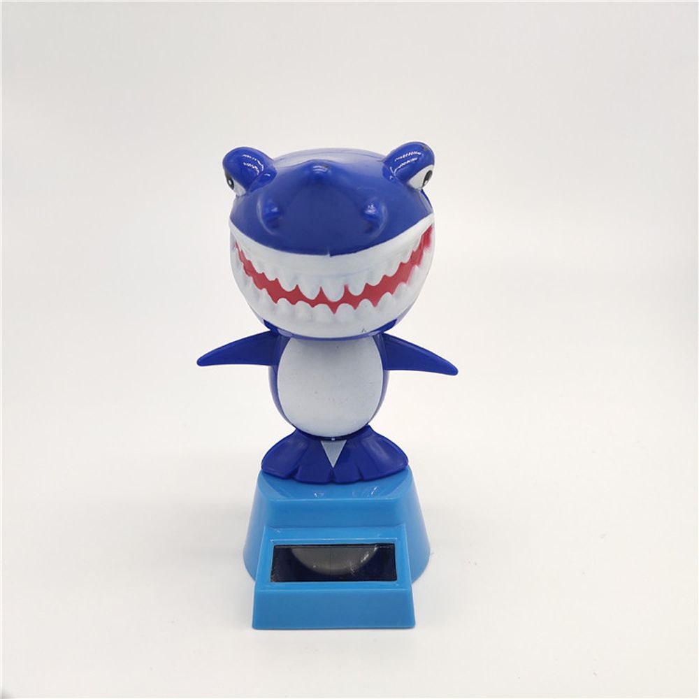 Car Ornament Solar Swing Shark Bobbling Dancing Toys Shaking Head Toy Solar Powered Shark