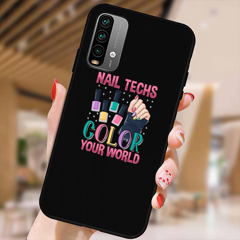 Разноцветный чехол для телефона с рисунком лака для ногтей для Xiaomi9 10 11PRO LITE Redmi NOTE7 8 9 10A PRO K40 Poco3 Shell