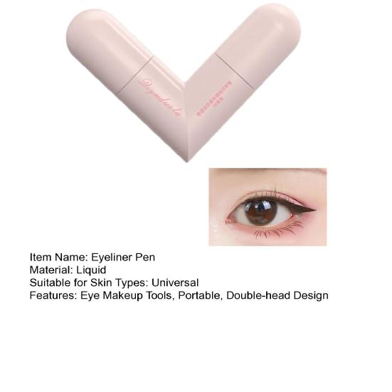 2.1ML Double Head Precision Eyeliner Stamp Long-Lasting Waterproof Smudge-proof Liquid Eyeliner