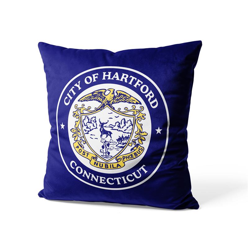 Aertemisi 18'' X 18'' Hartford Connecticut Square Throw Pillow Cushion Covers Cases Pillowcases For Sofa 45Cm X 45Cm