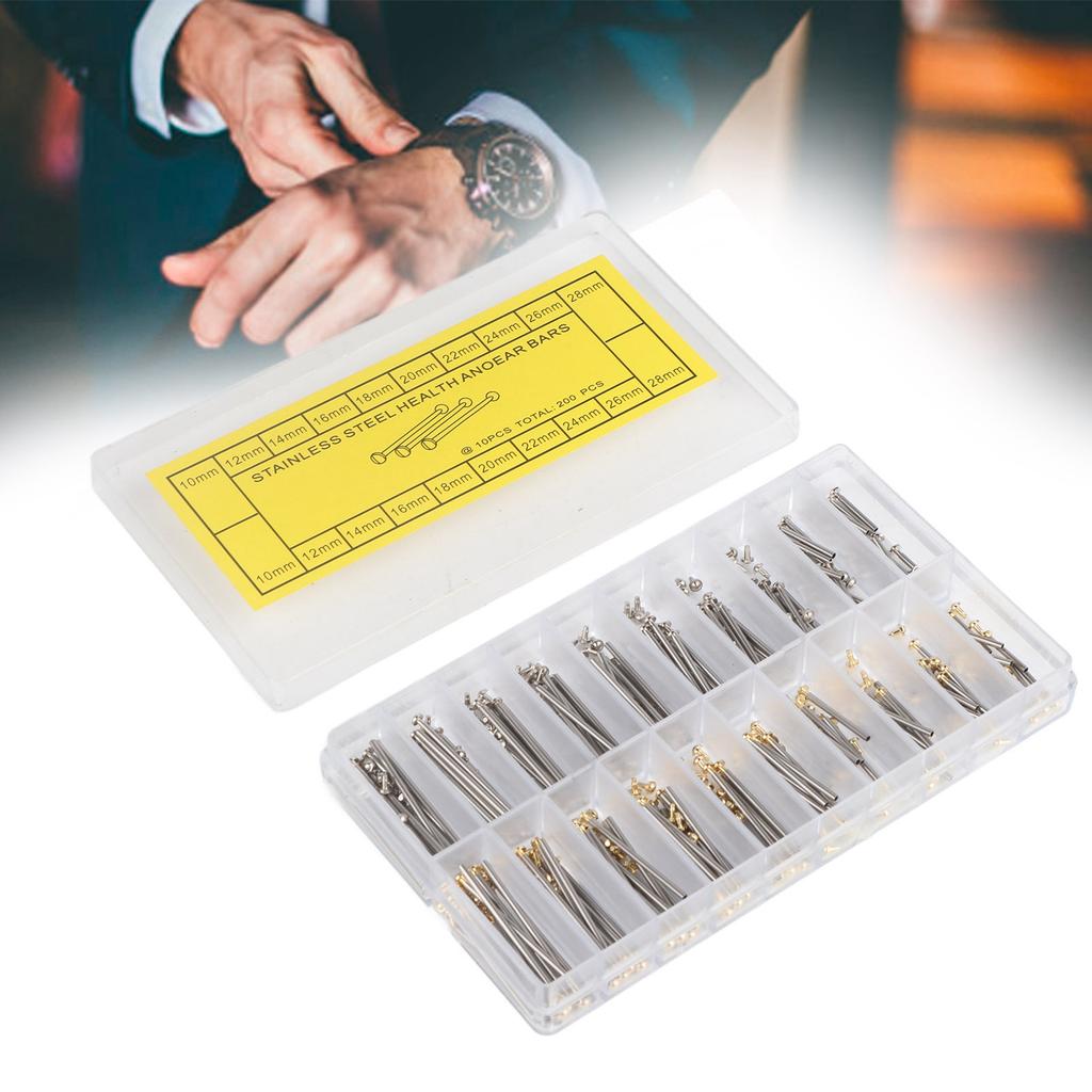 10MM‑28MM Watch Strap Spring Bars 1.3MM Strap Link Steel Watchmaker Watch Repair Tool Sets