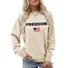 Women's Fashionable Casual Round Neck Loose Long Sleeved Printed Sweatshirt