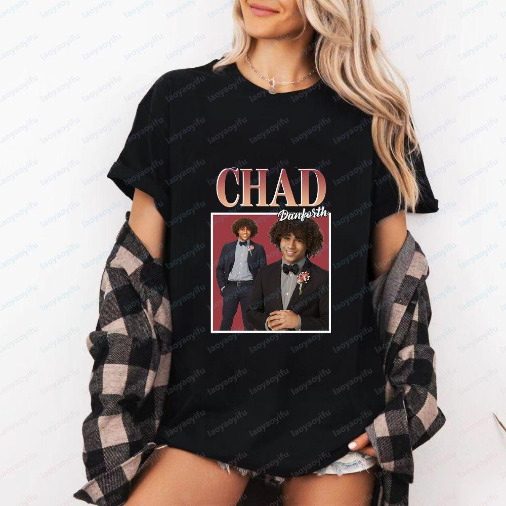 Chad Danforth Casual and Fashionable Full of Fun Wild and Classic Unisexs and WoUnisexs Versatile Shortsleeved Tshirt